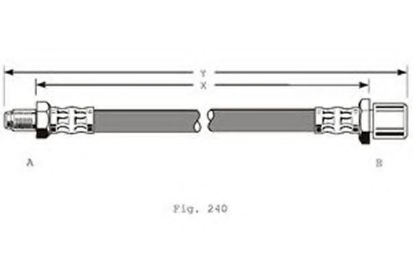 GIRLING 9002374 Тормозной шланг для SUBARU VIVIO (Субару Vиvио) GIRLING 9002374 Тормозной шланг для SUBARU VIVIO (Субару Vиvио)