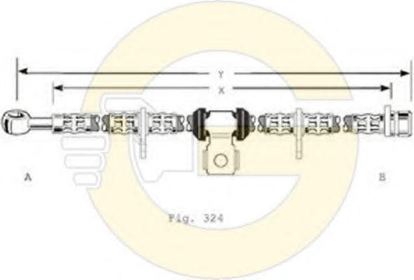 GIRLING 9004134 Тормозной шланг для HONDA (Хонда) GIRLING 9004134 Тормозной шланг для HONDA (Хонда)