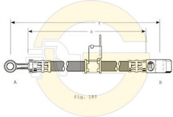 GIRLING 9004153 Тормозной шланг для HONDA (Хонда) GIRLING 9004153 Тормозной шланг для HONDA (Хонда)