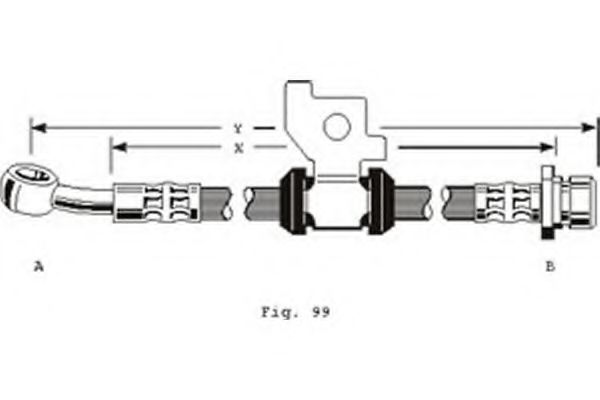 GIRLING 9004154 Тормозной шланг для HONDA (Хонда) GIRLING 9004154 Тормозной шланг для HONDA (Хонда)