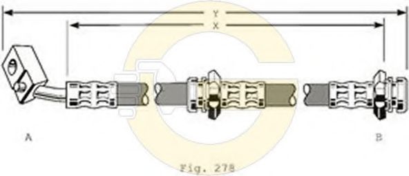 GIRLING 9004158 Тормозной шланг для NISSAN (Ниссан)
