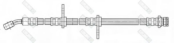 GIRLING 9004498 Тормозной шланг для HONDA CIVIC V (Хонда Цивик 5) GIRLING 9004498 Тормозной шланг для HONDA CIVIC V (Хонда Цивик 5)