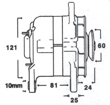 CV PSH 165.508.065 Генератор для NISSAN 100 NX (Ниссан 100 нx) CV PSH 165.508.065 Генератор для NISSAN 100 NX (Ниссан 100 нx)
