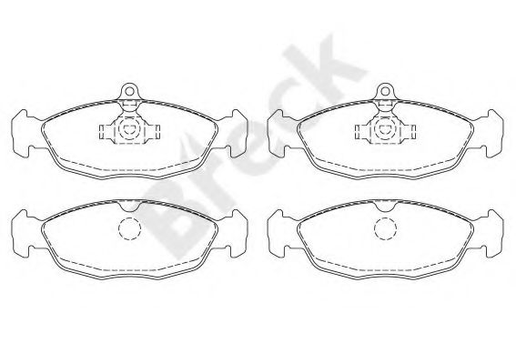 BRECK 20547 00 702 00 Тормозные колодки для DAEWOO LANOS / SENS (Дэу Ланос / сэнс) BRECK 20547 00 702 00 Тормозные колодки для DAEWOO LANOS / SENS (Дэу Ланос / сэнс)