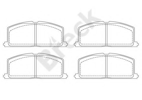 BRECK 20870 00 701 10 Тормозные колодки для TOYOTA PASEO (Тойота/тоета Пасэо) BRECK 20870 00 701 10 Тормозные колодки для TOYOTA PASEO (Тойота/тоета Пасэо)