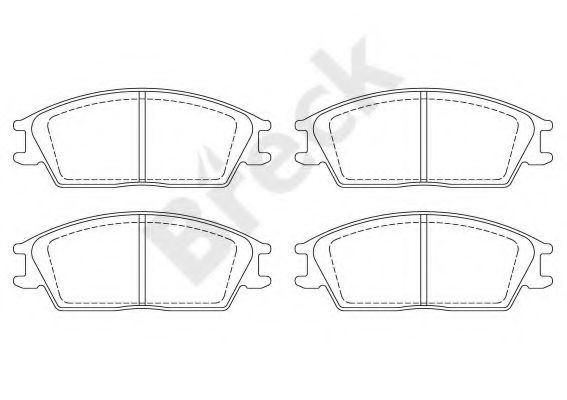 BRECK 21012 00 701 00 Тормозные колодки для HYUNDAI EXCEL (Хендай Эxcэл) BRECK 21012 00 701 00 Тормозные колодки для HYUNDAI EXCEL (Хендай Эxcэл)