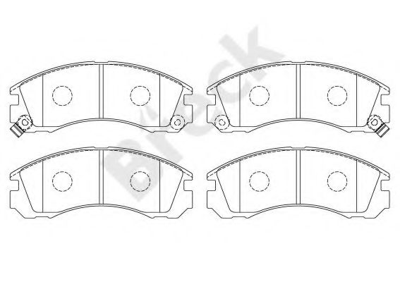 BRECK 21363 00 701 10 Тормозные колодки для MITSUBISHI COLT/RODEO (Митсубиши/митсубиси Cолт/родэо) BRECK 21363 00 701 10 Тормозные колодки для MITSUBISHI COLT/RODEO (Митсубиши/митсубиси Cолт/родэо)