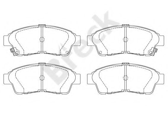 BRECK 21601 00 701 10 Тормозные колодки для TOYOTA CARINA E (Тойота/тоета Карина е) BRECK 21601 00 701 10 Тормозные колодки для TOYOTA CARINA E (Тойота/тоета Карина е)