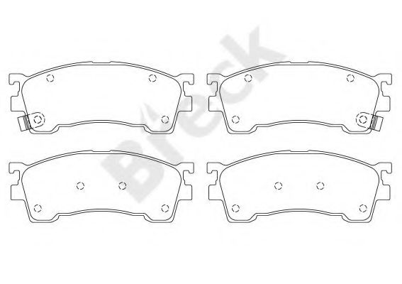 BRECK 21755 00 701 10 Тормозные колодки для MAZDA (Мазда) BRECK 21755 00 701 10 Тормозные колодки для MAZDA (Мазда)