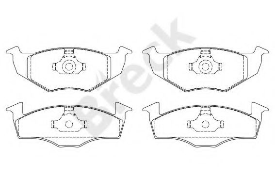 BRECK 21866 20 702 00 Тормозные колодки для SEAT TOLEDO (Сеат Толэдо) BRECK 21866 20 702 00 Тормозные колодки для SEAT TOLEDO (Сеат Толэдо)