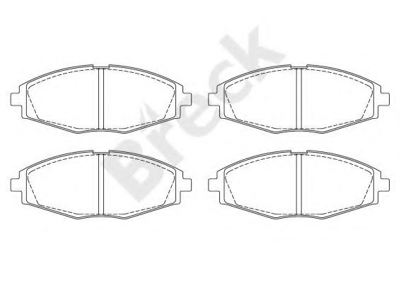 BRECK 23241 00 702 00 Тормозные колодки для DAEWOO LANOS / SENS (Дэу Ланос / сэнс) BRECK 23241 00 702 00 Тормозные колодки для DAEWOO LANOS / SENS (Дэу Ланос / сэнс)