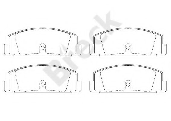 BRECK 24045 00 704 00 Тормозные колодки для MAZDA 323 F/P VI (Мазда 323 ф/п vи) BRECK 24045 00 704 00 Тормозные колодки для MAZDA 323 F/P VI (Мазда 323 ф/п vи)
