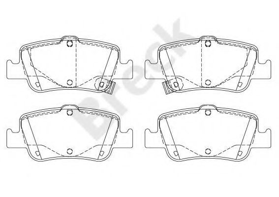BRECK 24664 00 704 10 Тормозные колодки для TOYOTA AURIS ING SPORTS (Тойота/тоета Аурис спорт) BRECK 24664 00 704 10 Тормозные колодки для TOYOTA AURIS ING SPORTS (Тойота/тоета Аурис спорт)
