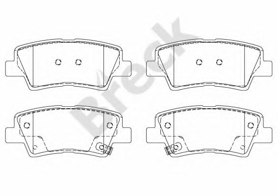 BRECK 24934 00 702 00 Тормозные колодки для SSANGYONG KORANDO SPORTS II (Сан-янг/санянг Корандо спорц 2) BRECK 24934 00 702 00 Тормозные колодки для SSANGYONG KORANDO SPORTS II (Сан-янг/санянг Корандо спорц 2)