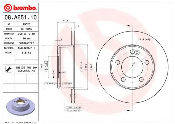AP 15023 Тормозной диск для NISSAN (Ниссан) AP 15023 Тормозной диск для NISSAN (Ниссан)