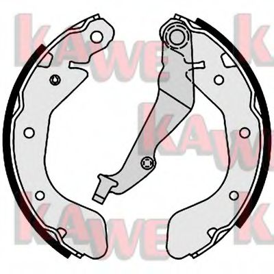 KAWE 01001 Тормозные колодоки для DAEWOO KALOS (Дэу Калос)