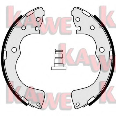 KAWE 01024 Тормозные колодоки для MAZDA MPV II (Мазда Мпв 2) KAWE 01024 Тормозные колодоки для MAZDA MPV II (Мазда Мпв 2)