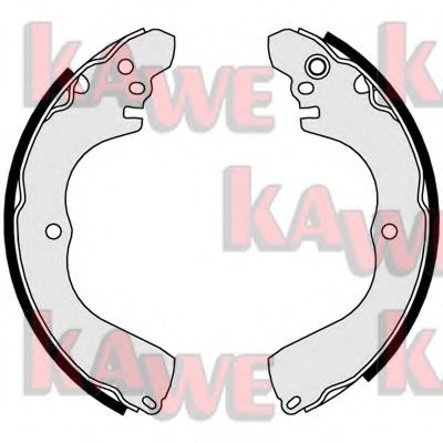KAWE 01026 Тормозные колодоки для MITSUBISHI OUTLANDER II (Митсубиши/митсубиси Аутлендер 2) KAWE 01026 Тормозные колодоки для MITSUBISHI OUTLANDER II (Митсубиши/митсубиси Аутлендер 2)