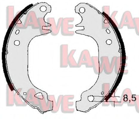 KAWE 03110 Тормозные колодоки для RENAULT (Рено) KAWE 03110 Тормозные колодоки для RENAULT (Рено)