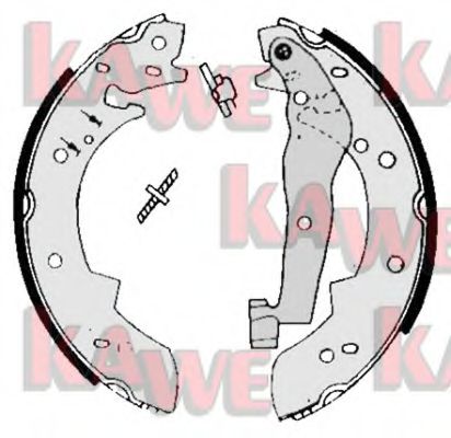 KAWE 04290 Тормозные колодоки для VOLVO 340-360 (Вольво 340-360) KAWE 04290 Тормозные колодоки для VOLVO 340-360 (Вольво 340-360)