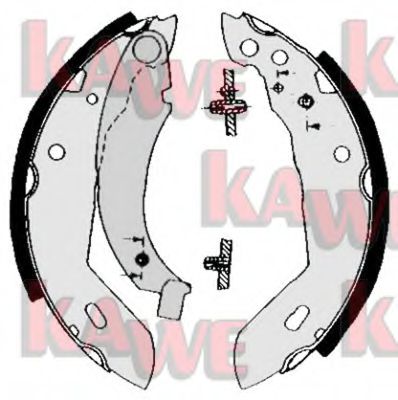 KAWE 04480 Тормозные колодоки для PEUGEOT 205 I (Пежо 205 и) KAWE 04480 Тормозные колодоки для PEUGEOT 205 I (Пежо 205 и)