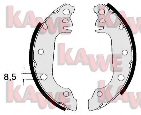 KAWE 04711 Тормозные колодоки для FORD FIESTA (Форд Фиэста) KAWE 04711 Тормозные колодоки для FORD FIESTA (Форд Фиэста)