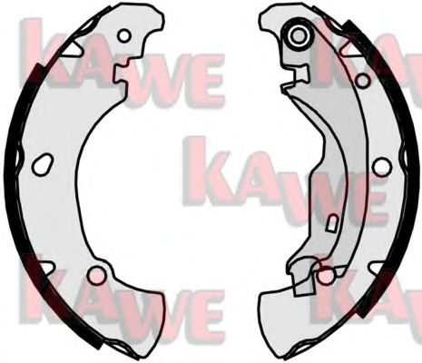 KAWE 07160 Тормозные колодоки для FIAT (Фиат) KAWE 07160 Тормозные колодоки для FIAT (Фиат)