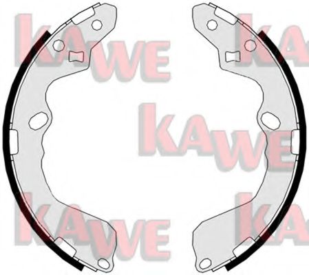 KAWE 07190 Тормозные колодоки для KIA CARENS II (Киа Каренс 2) KAWE 07190 Тормозные колодоки для KIA CARENS II (Киа Каренс 2)