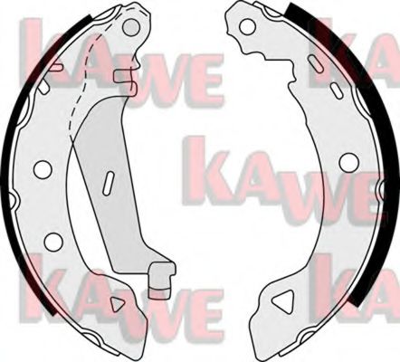 KAWE 07530 Тормозные колодоки для FIAT PUNTO (Фиат Пунто) KAWE 07530 Тормозные колодоки для FIAT PUNTO (Фиат Пунто)