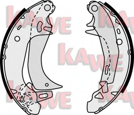 KAWE 07580 Тормозные колодоки для RENAULT (Рено) KAWE 07580 Тормозные колодоки для RENAULT (Рено)