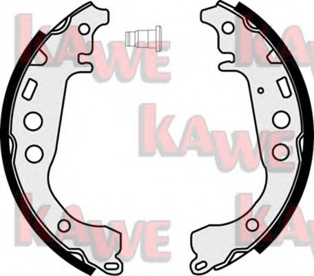 KAWE 07860 Тормозные колодоки для TOYOTA PRIUS (Тойота/тоета Приус) KAWE 07860 Тормозные колодоки для TOYOTA PRIUS (Тойота/тоета Приус)