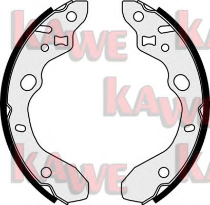 KAWE 07910 Тормозные колодоки для MAZDA ETUDE VI (Мазда Этудэ vи)