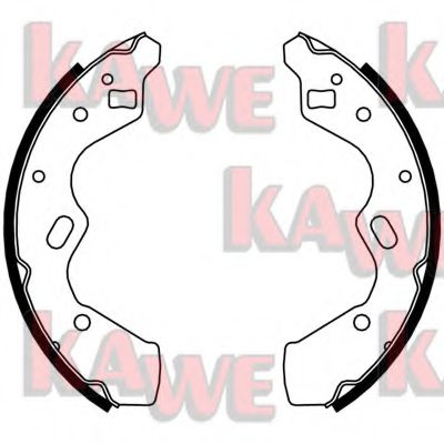 KAWE 08050 Тормозные колодоки для MAZDA (Мазда) KAWE 08050 Тормозные колодоки для MAZDA (Мазда)