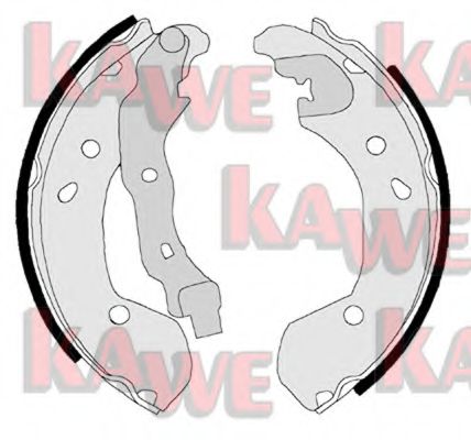 KAWE 08180 Тормозные колодоки для NISSAN NOTE (Ниссан Нотэ) KAWE 08180 Тормозные колодоки для NISSAN NOTE (Ниссан Нотэ)