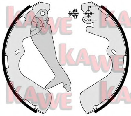 KAWE 08240 Тормозные колодоки для HYUNDAI H-1 / GRAND STAREX (Хендай Н1 / гранд старэx) KAWE 08240 Тормозные колодоки для HYUNDAI H-1 / GRAND STAREX (Хендай Н1 / гранд старэx)