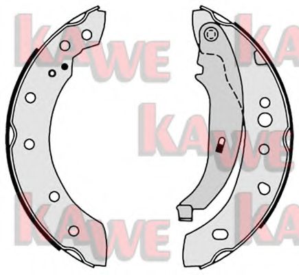 KAWE 08680 Тормозные колодоки для PEUGEOT 206 (Пежо 206) KAWE 08680 Тормозные колодоки для PEUGEOT 206 (Пежо 206)