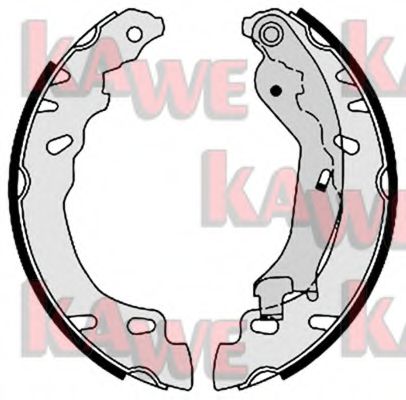 KAWE 08780 Тормозные колодоки для FIAT 500 C (Фиат 500 c) KAWE 08780 Тормозные колодоки для FIAT 500 C (Фиат 500 c)