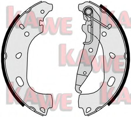KAWE 09500 Тормозные колодоки для OPEL ASTRA H (Опель Астра н) KAWE 09500 Тормозные колодоки для OPEL ASTRA H (Опель Астра н)
