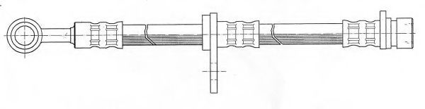KAWE 511676 Тормозной шланг 
