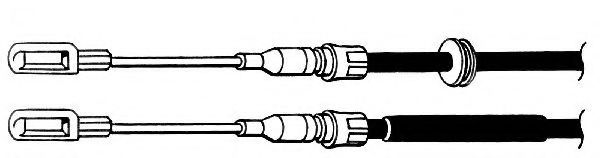 KAWE VO02107 Трос, стояночная тормозная система для VOLVO 340-360 (Вольво 340-360) KAWE VO02107 Трос, стояночная тормозная система для VOLVO 340-360 (Вольво 340-360)