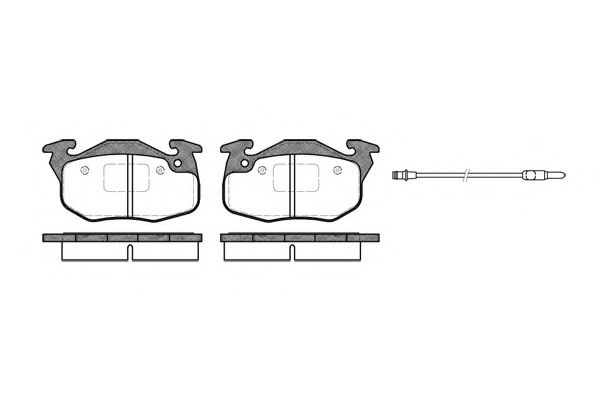 KAWE 0192 96 Тормозные колодки для PEUGEOT 106 II (Пежо 106 2)