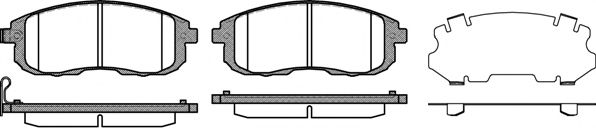 KAWE 0293 11 Комплект тормозных колодок, дисковый тормоз 