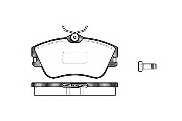 KAWE 0480 00 Тормозные колодки для VOLKSWAGEN (Фольксваген) KAWE 0480 00 Тормозные колодки для VOLKSWAGEN (Фольксваген)
