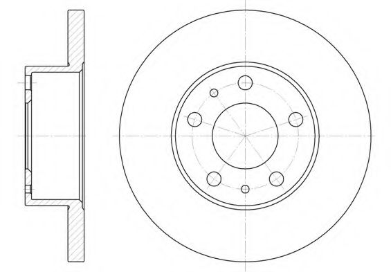 KAWE 6473 00 Тормозной диск для FIAT (Фиат)