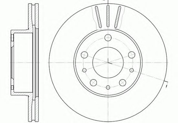 KAWE 6476 10 Тормозной диск для FIAT (Фиат) KAWE 6476 10 Тормозной диск для FIAT (Фиат)