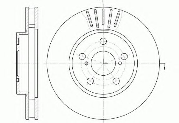 KAWE 6541 10 Тормозной диск для TOYOTA CARINA E (Тойота/тоета Карина е) KAWE 6541 10 Тормозной диск для TOYOTA CARINA E (Тойота/тоета Карина е)