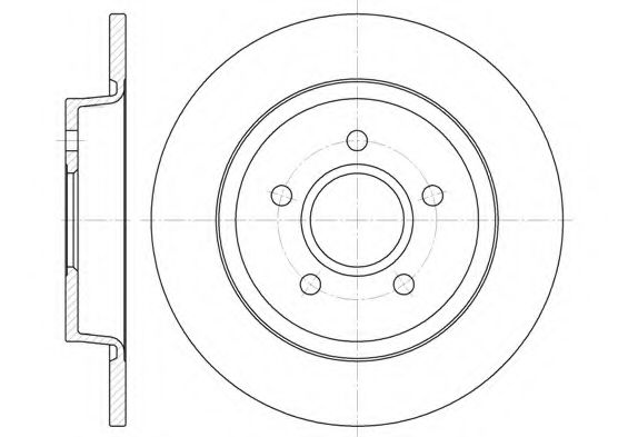 KAWE 6712 00 Тормозной диск для VOLVO (Вольво) KAWE 6712 00 Тормозной диск для VOLVO (Вольво)