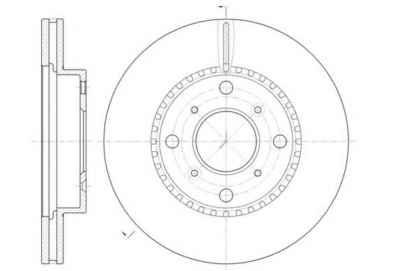 KAWE 6804 10 Тормозной диск для HONDA PRELUDE IV (Хонда Прэлудэ иv) KAWE 6804 10 Тормозной диск для HONDA PRELUDE IV (Хонда Прэлудэ иv)