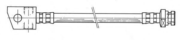 KAWE 510947 Тормозной шланг 