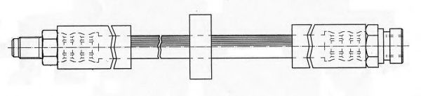 KAWE 511093 Тормозной шланг 
